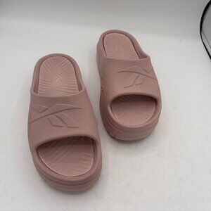 Women’s Reebok Slide pink chunky Sandals platform size 9